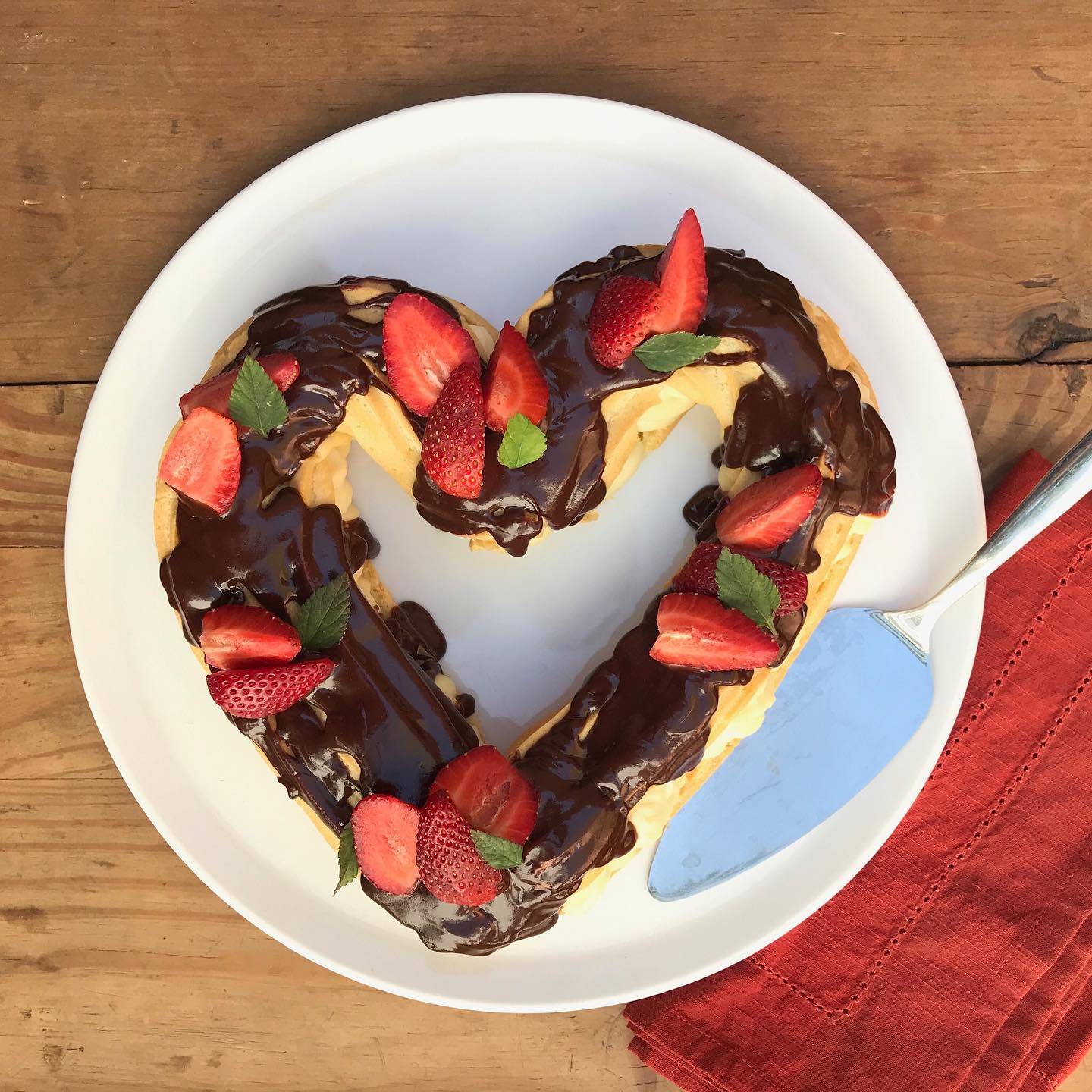 Profiterol de Corazón