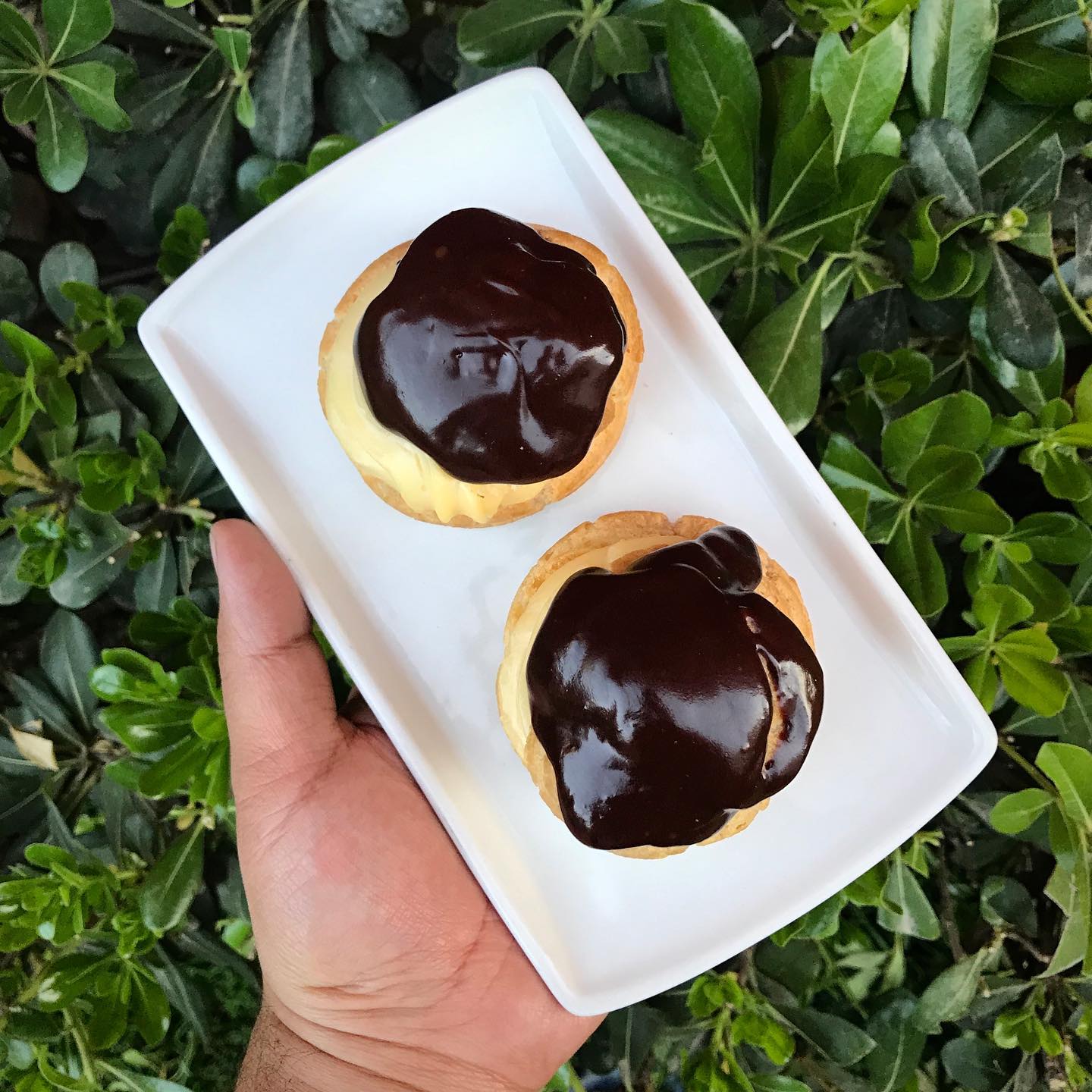 Profiteroles con ganache de chocolate